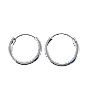 PENDIENTE CRIOLLA PLATA 1ª LEY 2 X 16 MM