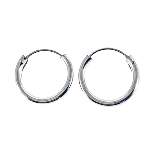 PENDIENTE CRIOLLA PLATA 1ª LEY 2 X 16 MM