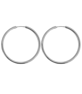 PENDIENTES AROS CRIOLLA PLATA 1ª LEY 3 X