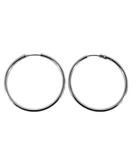 PENDIENTES AROS PLATA 1ª LEY 2 X 28 EXTE