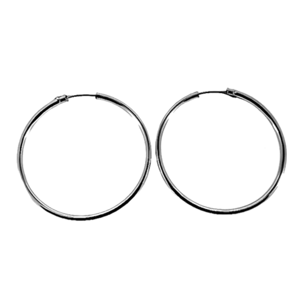 PENDIENTES AROS PLATA 1ª LEY 1,50 X 28