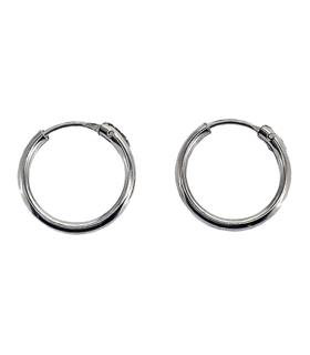 PENDIENTES AROS PLATA 1ª LEY 1.5 X 13 EX