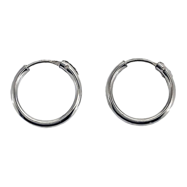 PENDIENTES AROS PLATA 1ª LEY 1.5 X 13 EX