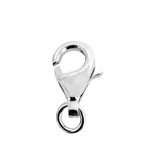 MOSQUETON PLATA 1ª LEY CON ASA 13 X 7