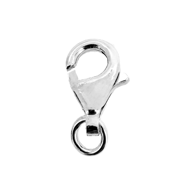 MOSQUETON PLATA 1ª LEY CON ASA 13 X 7