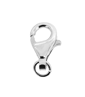 MOSQUETON PLATA 1º LEY CON ASA 14.7X8.7
