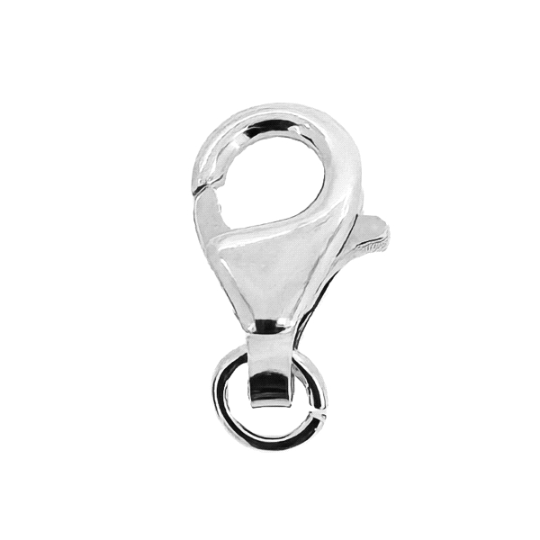 MOSQUETON PLATA 1º LEY CON ASA 14.7X8.7
