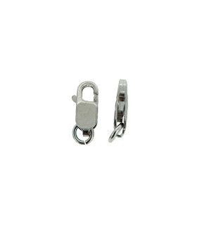 MOSQUETON PLATA 1ª LEY CON ASA 10X3.90