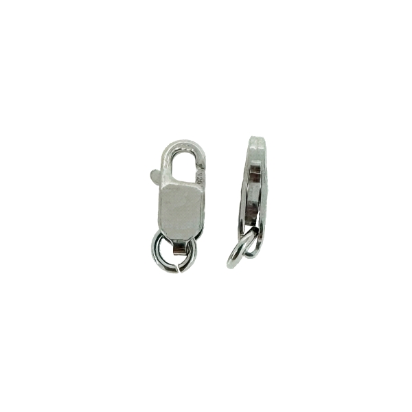 MOSQUETON PLATA 1ª LEY CON ASA 10X3.90