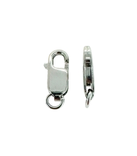 MOSQUETON PLATA 1ª LEY CON ASA 13.50X5