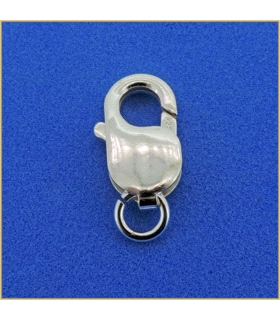 MOSQUETON PLATA 1ª LEY CON ASA 16 X 8