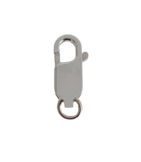 MOSQUETON PLATA 1ª LEY CON ASA 13.50X5