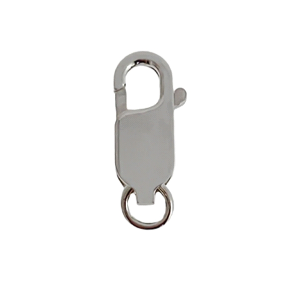 MOSQUETON PLATA 1ª LEY CON ASA 13.50X5