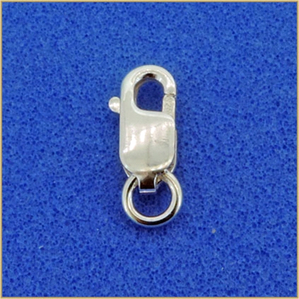 MOSQUETON PLATA 1ª LEY CON ASA 8 X 3.20