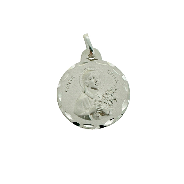 MEDALLA SANTA GEMA PLATA 1ª LEY 19 MM.