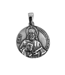 MEDALLA SAN JUDAS TADEO PLATA 1ª LEY 26
