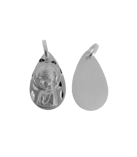 COLGANTE MEDALLA VIRGEN NIÑA PLATA 1ª LE
