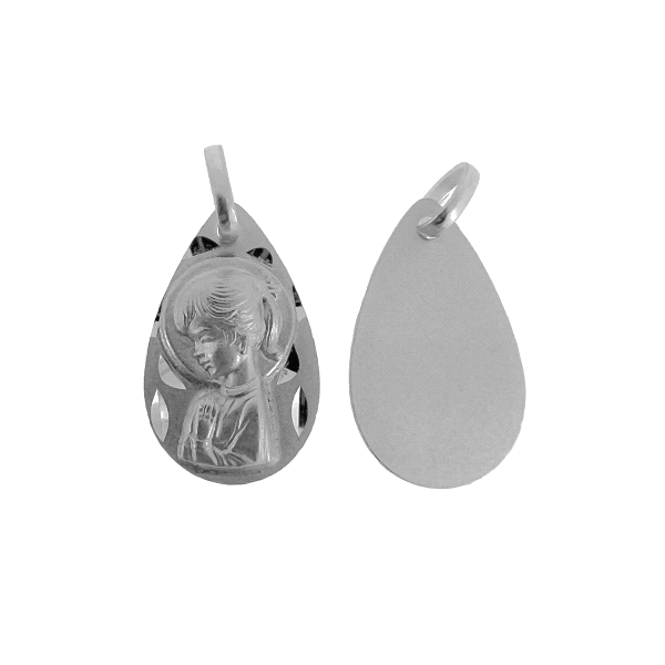 COLGANTE MEDALLA VIRGEN NIÑA PLATA 1ª LE
