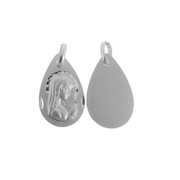 COLGANTE MEDALLA VIRGEN NIÑA PLATA 1ª LE