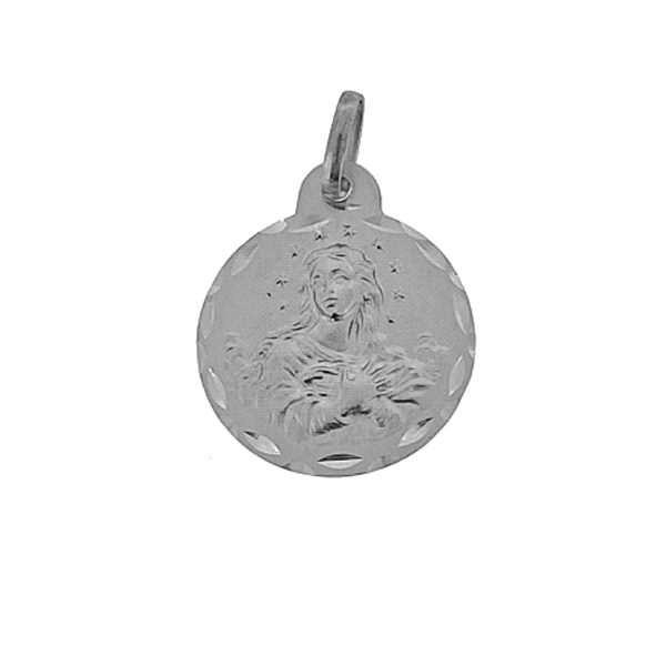 COLGANTE MEDALLA VIRGEN INMACULADA  PLAT