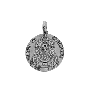 MEDALLA VIRGEN DE GUADALUPE PLATA 1ª LEY