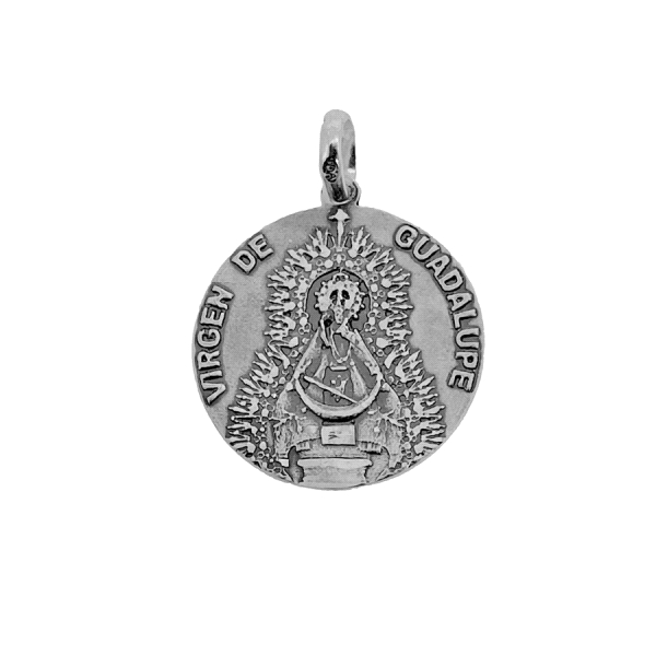 MEDALLA VIRGEN DE GUADALUPE PLATA 1ª LEY