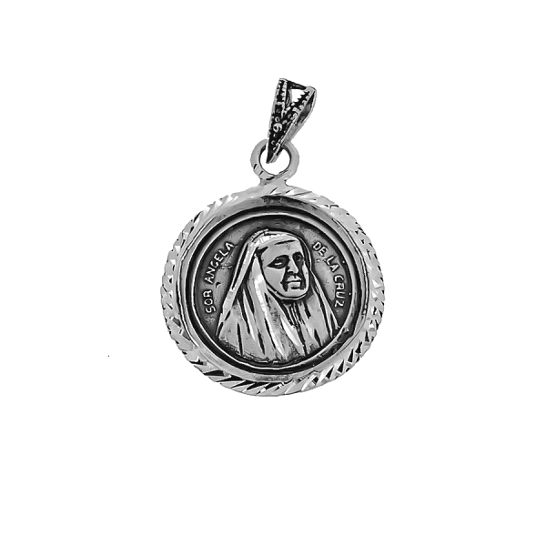 MEDALLA SOR ANGELA DE LA CRUZ PLATA 21MM