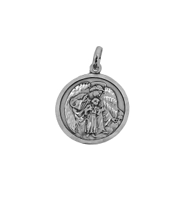 MEDALLA ANGEL GUARDA PLATA 1ª LEY 19.50M