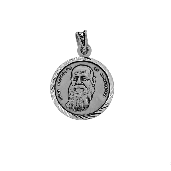 MEDALLA FRAY LEOPOLDO PLATA 1ª LEY 19.50