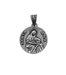 MEDALLA SANTA ANA PLATA 1ª LEY 21.50 MM