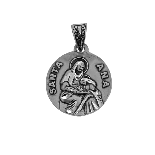 MEDALLA SANTA ANA PLATA 1ª LEY 21.50 MM