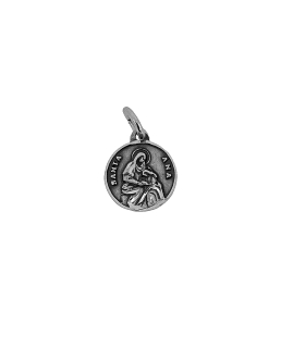 MEDALLA SANTA ANA PLATA 1ª LEY 12 MM
