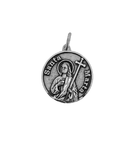 MEDALLA SANTA MARTA PLATA 1ª LEY 18 MM
