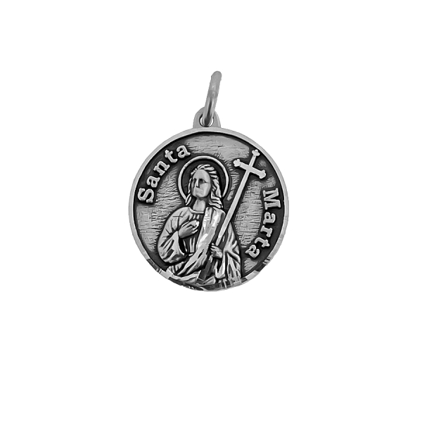 MEDALLA SANTA MARTA PLATA 1ª LEY 18 MM