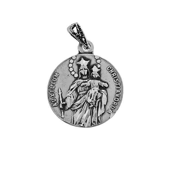 MEDALLA VIRGEN AUXILIADORA PLATA 1ª LEY