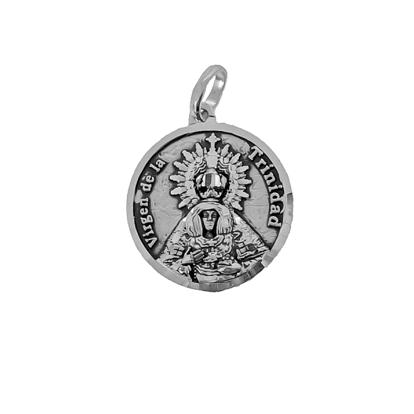 MEDALLA VIRGEN TRINIDAD PLATA 1ª LEY 18