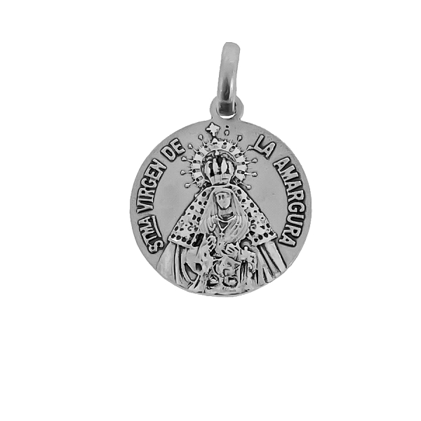 MEDALLA VIRGEN AMARGURA PLATA 1ª LEY 22