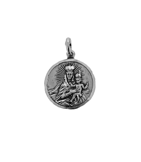 MEDALLA VIRGEN CARMEN PLATA 1ª LEY 20 MM