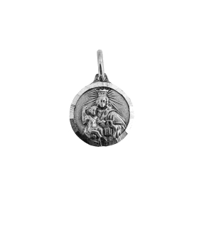 MEDALLA VIRGEN CARMEN PLATA 1ª LEY 13 MM