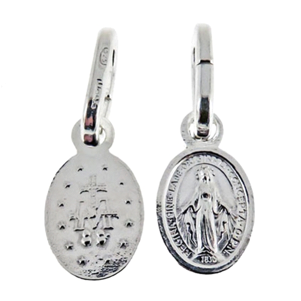 MEDALLA MILAGROSA PLATA 1ª LEY 10 X 6 MM