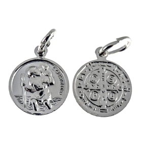 MEDALLA SAN CRISTOFORO PLATA 1ªLEY 11MM