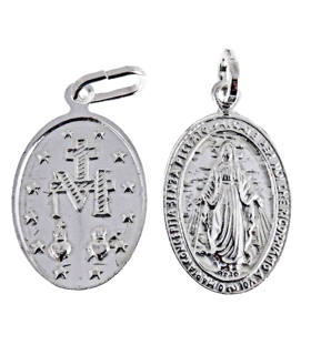 MEDALLA MILAGROSA PLATA 1ª LEY 21 X 13