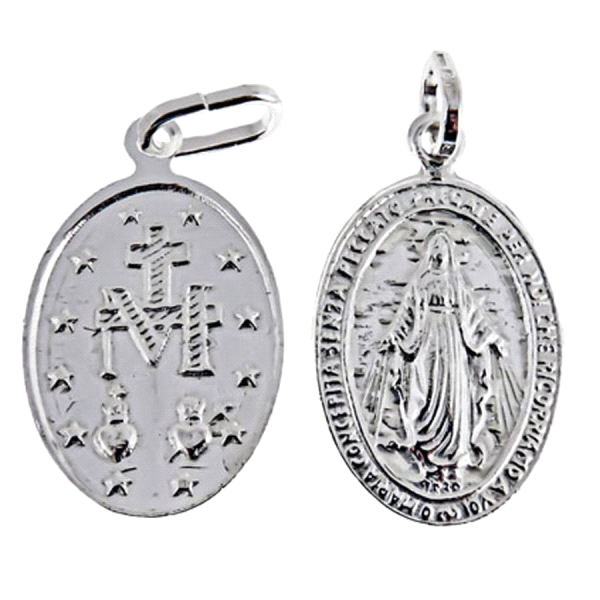MEDALLA MILAGROSA PLATA 1ª LEY 21 X 13