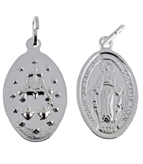 MEDALLA MILAGROSA PLATA 1ª LEY 25 X 15