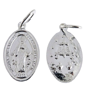 MEDALLA MILAGROSA PLATA PRIMERA LEY 35