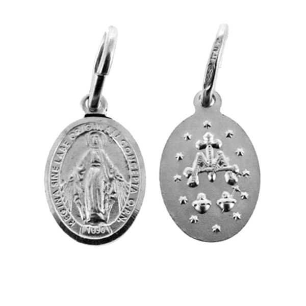 MEDALLA MILAGROSA PLATA PRIMERA LEY 17