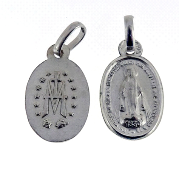 MEDALLA MILAGROSA PLATA 1ª LEY 18 X 11MM