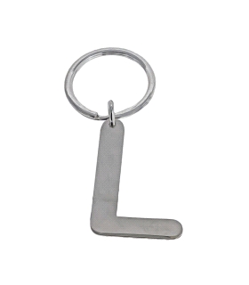 LLAVERO LETRA  L  PLATA PRIMERA LEY