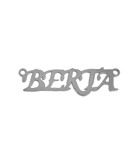 LETRERO BERTA PARA COLLAR PLATA 1ª LEY
