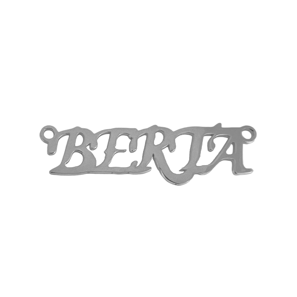 LETRERO BERTA PARA COLLAR PLATA 1ª LEY